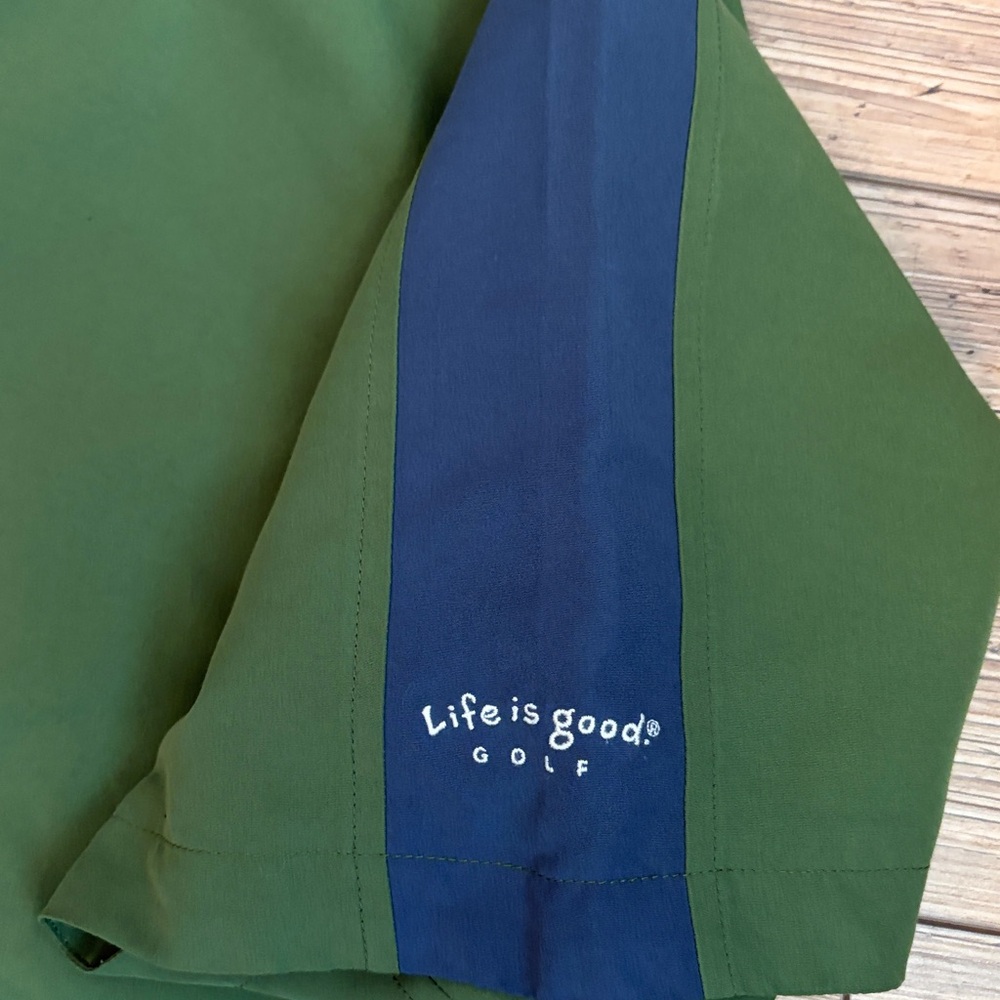 Life is Good Golf Short Sleeve Zip Pullover. Size‎ M. Great Condition! - Picture 4 of 6